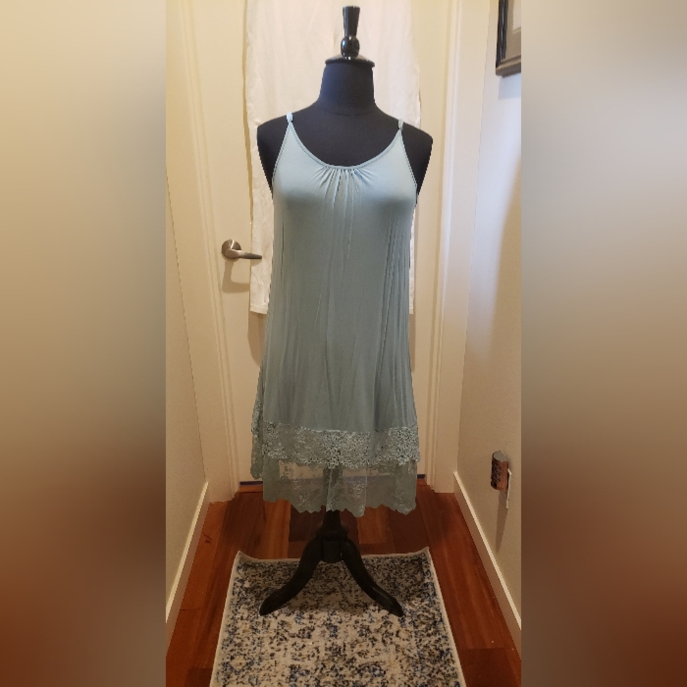 Fashionomics Womens Shift Long Tunic With Lace Detail